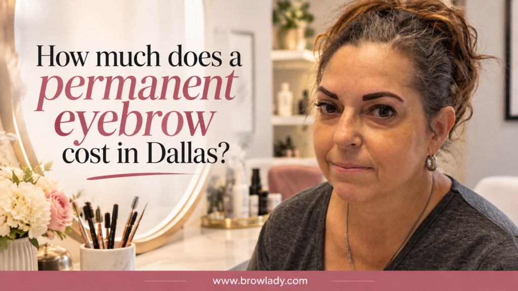 How much does a permanent eyebrow cost in Dallas